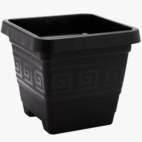 kit 3 Vasos Quadrados Gigante Preto 29 Litros