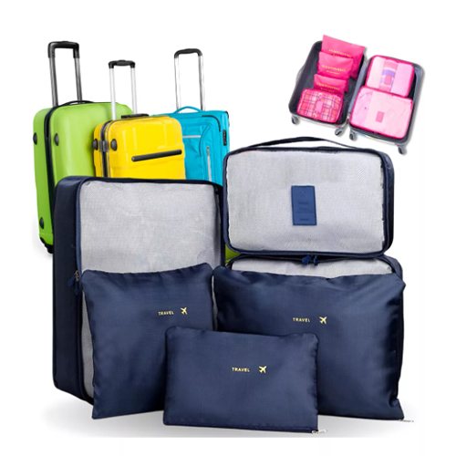 Kit 6 Necessaire Organizador De Mala De Bagagem Viagem