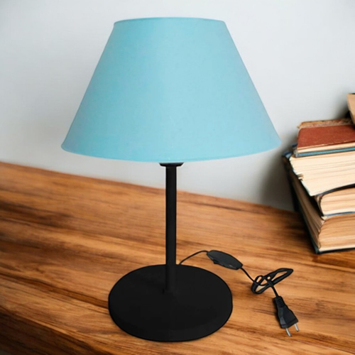 Luminária Mesa Abajur Cúpula injetada Aramado Decoração Bancada Escritório Quarto Moderno