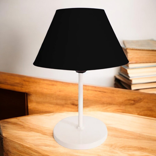 Luminária Mesa Abajur Cúpula injetada Aramado Decoração Bancada Escritório Quarto Moderno