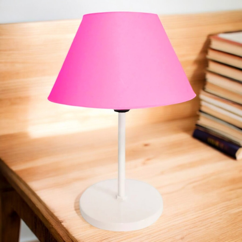 Luminária Mesa Abajur Cúpula injetada Aramado Decoração Bancada Escritório Quarto Moderno