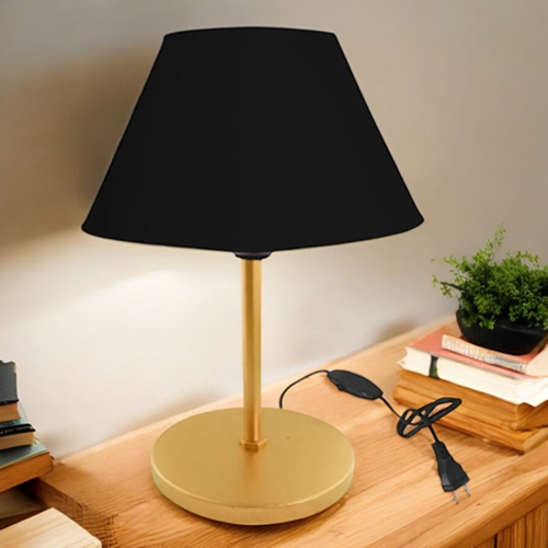 Luminária Mesa Abajur Cúpula injetada Aramado Decoração Bancada Escritório Quarto Moderno