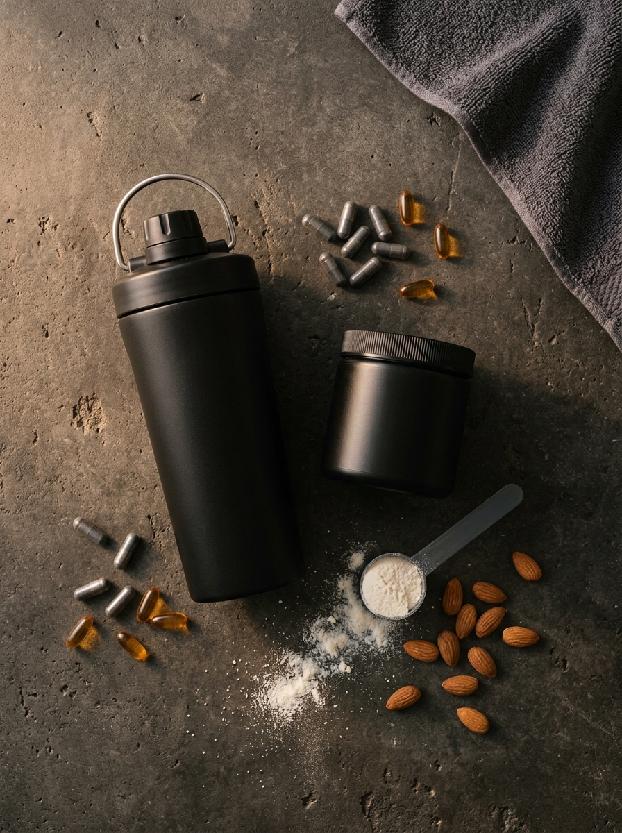 Suplementos combinados: BCAA, creatina e whey protein