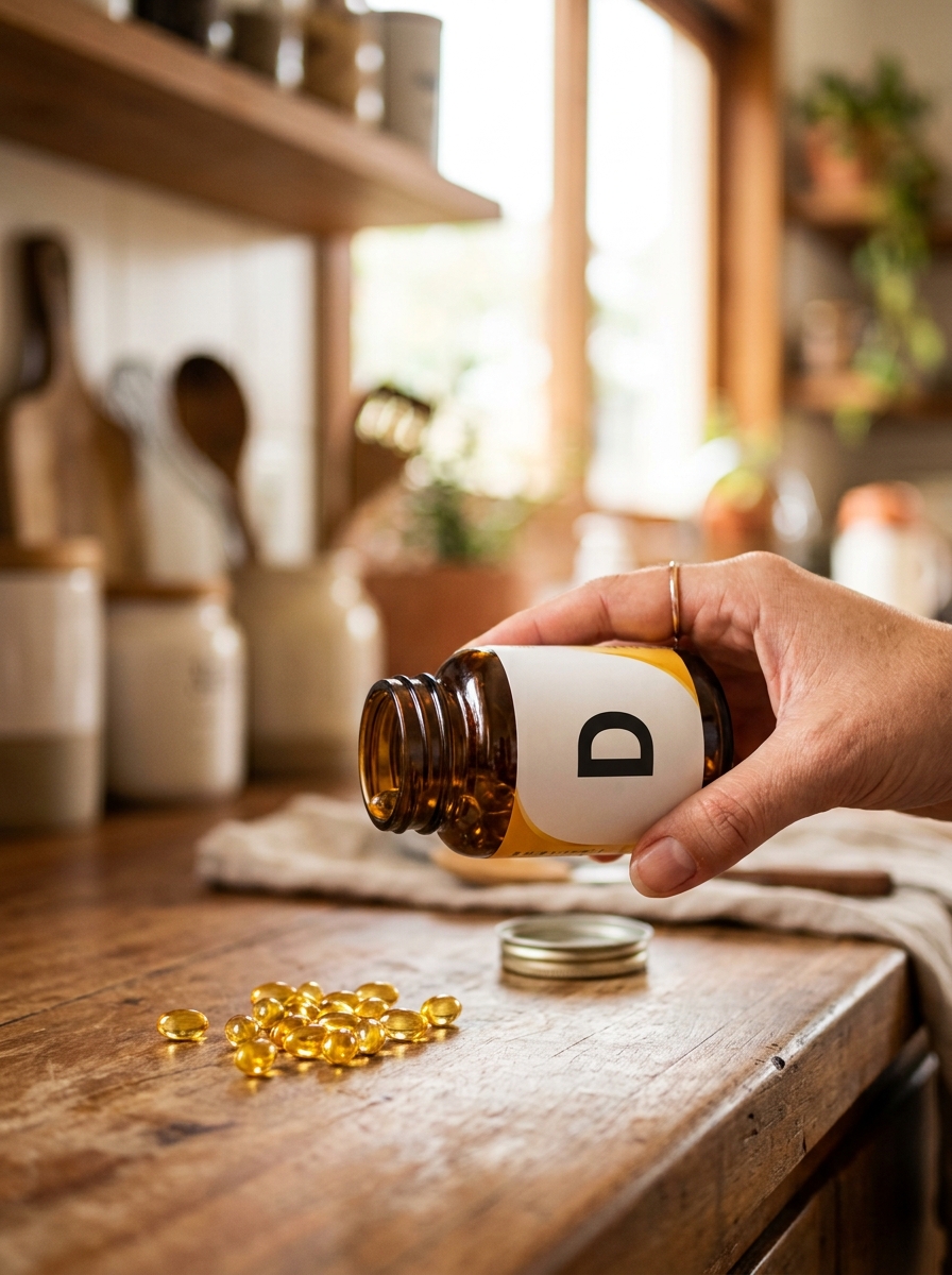 Leitura do rótulo de vitamina D