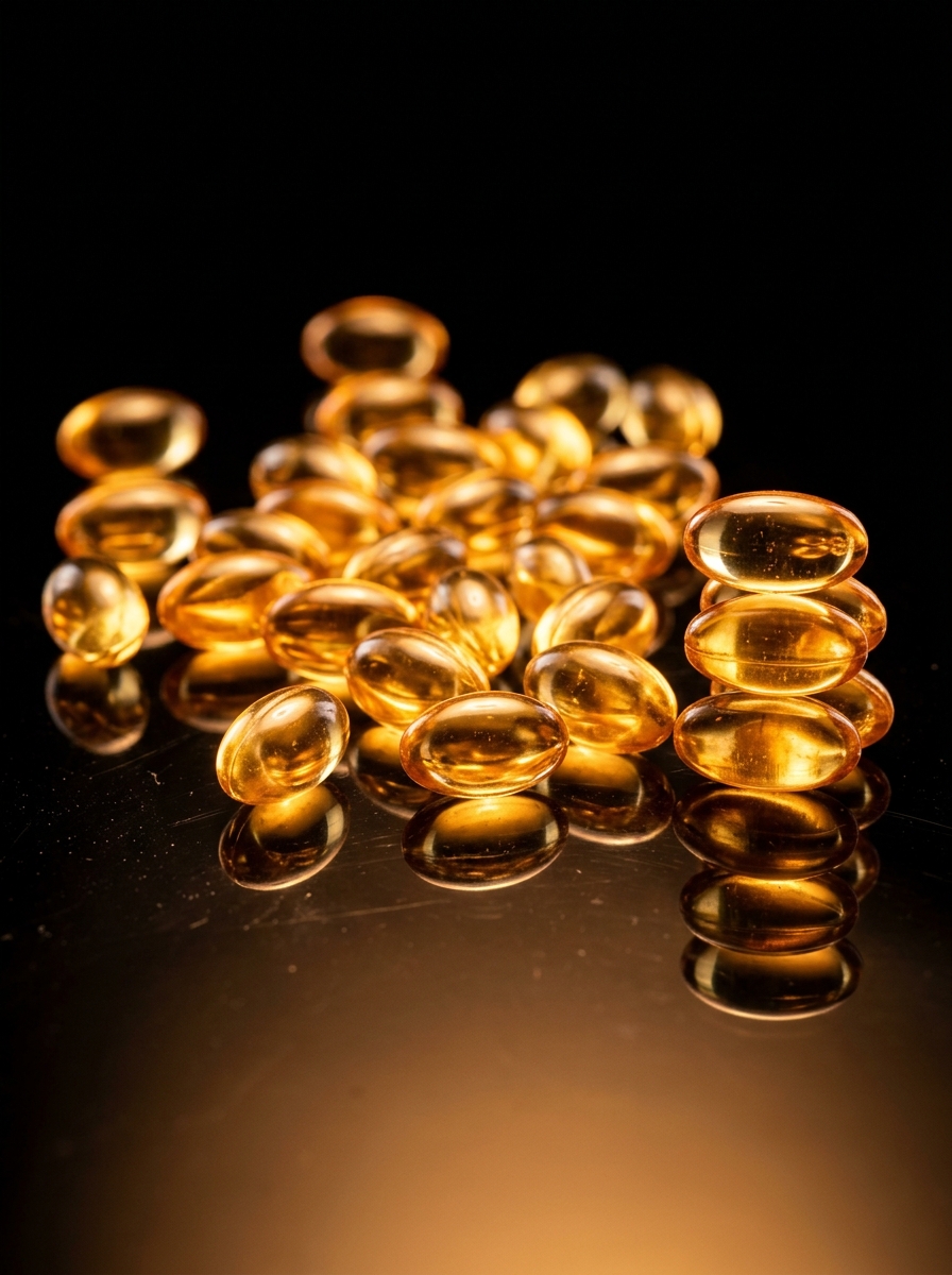 Cápsulas de vitamina D3 em suplemento