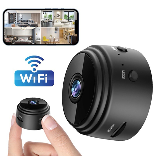 Câmera A9 Mini HD com Sensor de Presença Wi-Fi Bivolt e Suporte para Encaixe