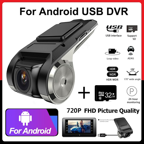 ADAS 1080P Câmera Dash Cam USB DVR Navegação Gravador De Vídeo De Condução De Para Carros