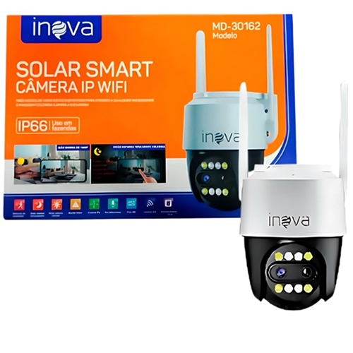 CÂMERA INTELIGENTE COM ALIMENTAÇÃO SOLAR - MD-30162 - INOVA