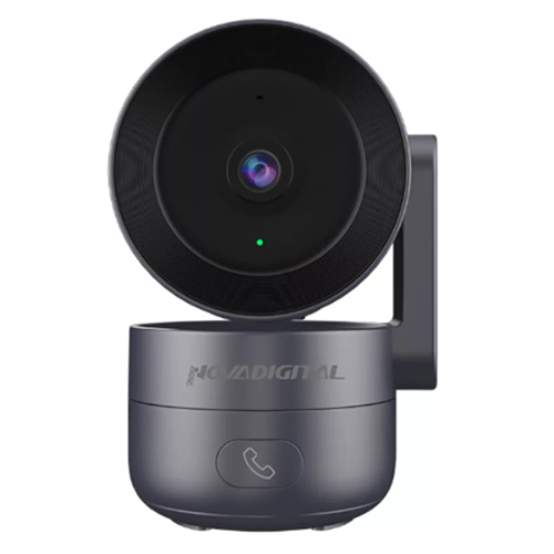 Câmera De Segurança Wifi Inteligente Novadigital Cs-call Botão Chamada Onvif Tuya Smart Life Alexa Google 110V 220V Bivolt Cinza