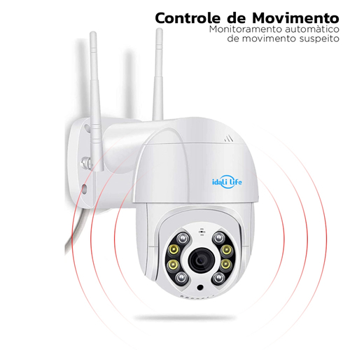 Câmera De Segurança Wi-fi Externa À Prova D'água Full HD Monitoramento APP DAFU Speed Idali Life