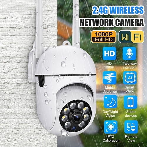Câmera CCTV Solar 3MP 360 ° PanSecurity Sem Fio PTZ HD View Pansecurity2.4g WiFi IP65 À Prova D'água
