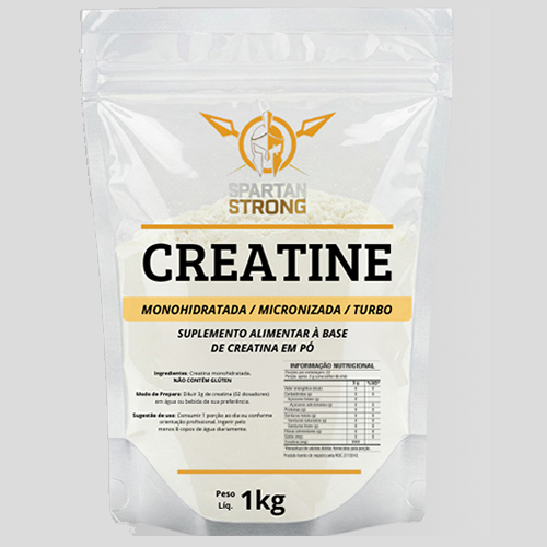 Creatina 1kg 300g TURBO Monohidratada Spartan Strong